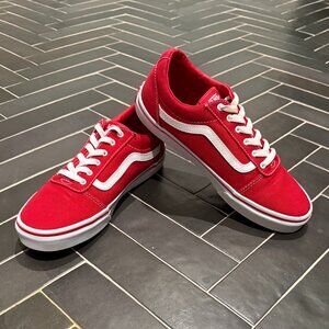 Vans Old Skool Red Low Youth 7/Womens 8.5